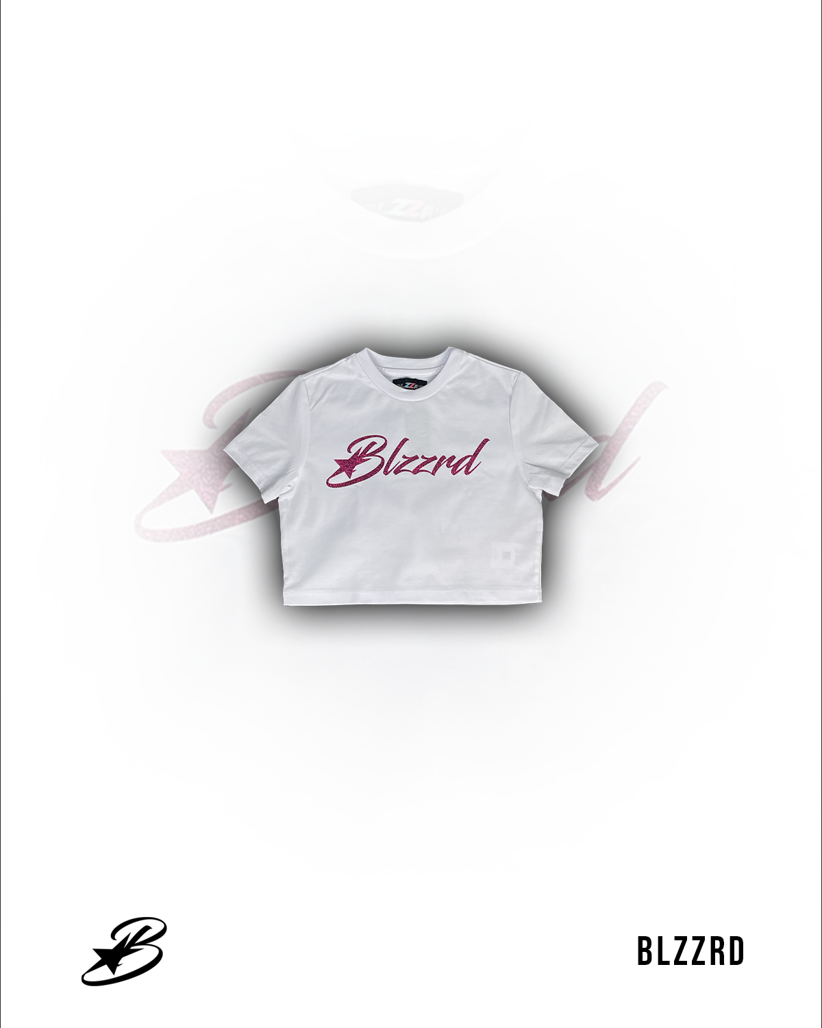 CROP TOP PINK GLITTERED