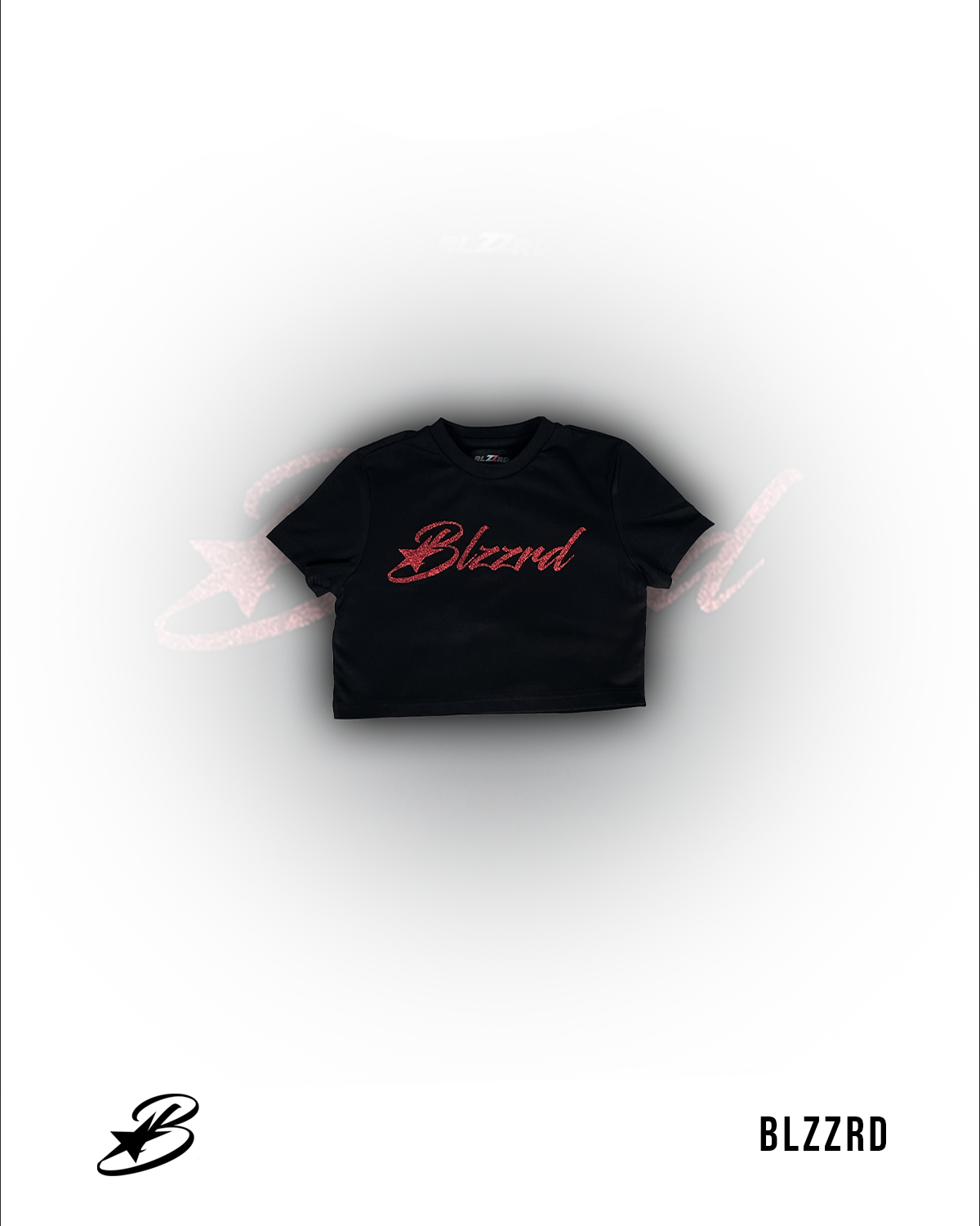 CROP TOP RED GLITTERED