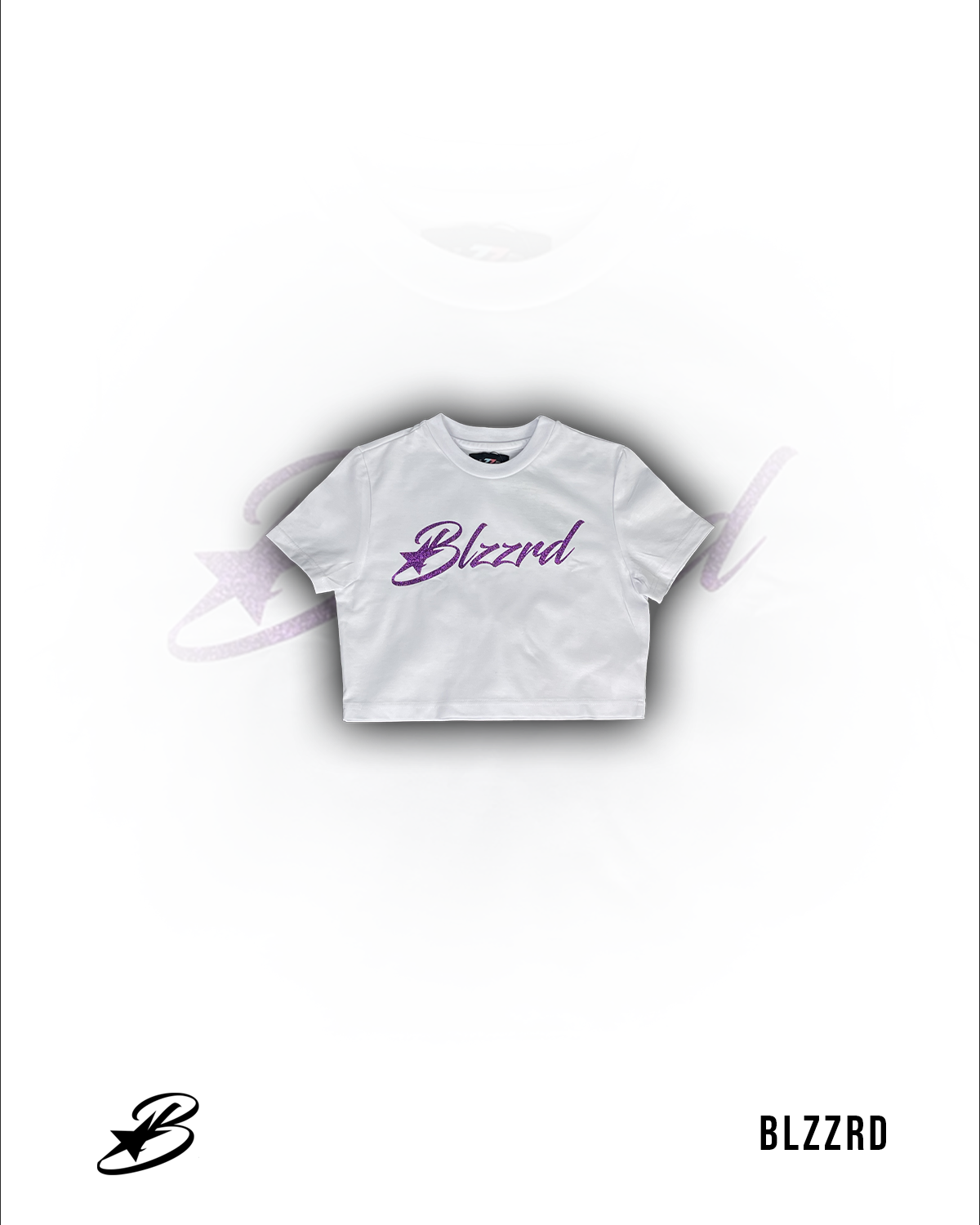 CROP TOP PURPLE GLITTERED